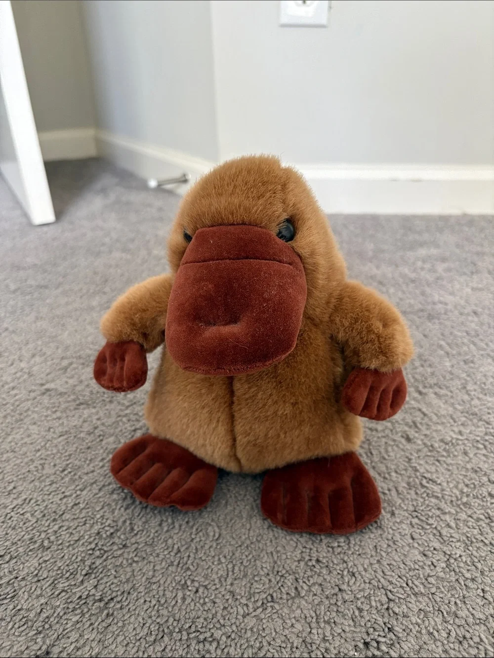 Manhattan Toy Company 1993 Platypus Plush Brown Vintage Stuffed Animal